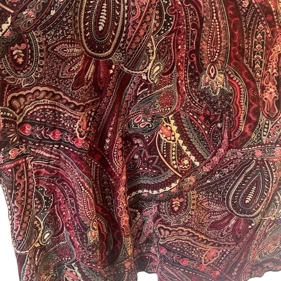 Pre Owned Women’s JKLA II Paisley Print Style Blouse Sz 18/20W Hippie Vibe - Picture 3 of 11